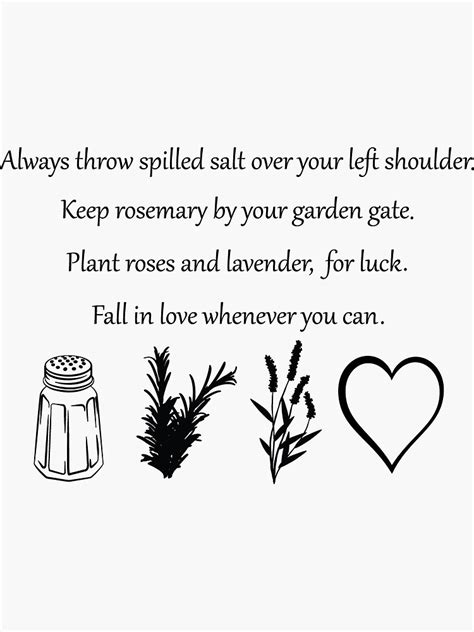 always throw salt over your left shoulder practical magic